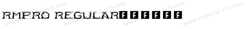 RMPro Regular字体转换